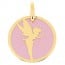 Medaille Fée Clochette (Or Jaune et Acier)