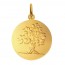 Médaille je grandirai comme un arbre (Or Jaune)
