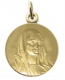Médaille Portrait de la Madone (Or Jaune)