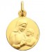 Médaille La Vierge et l'Enfant (Or Jaune)