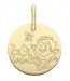 Médaille la Fée Galipette - le garçon et le chat (Or Jaune)