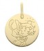 Médaille la Fée Galipette - le Lapin (Or Jaune)