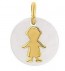 Médaille Nacre garçon (Or Jaune)