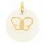 Médaille Nacre Papillon (Or Jaune)