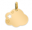 Pendentif Plaque nuage étoilé (Or Jaune)