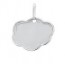 Médaille Nuage (Or Blanc)
