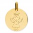 Médaille ange fille (Or Jaune 9k)
