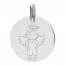 Médaille ange garçon (Or Blanc)