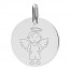 Médaille ange garçon (Or Blanc 9k)