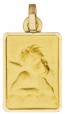 Médaille Petit Ange Rectangulaire (Or Jaune)