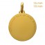 Verso 16&18mm - Médaille Petit Prince dans le désert (or et diamant) (Or Jaune)