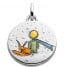 Médaille Petit Prince et le Renard en couleur (Argent)