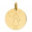 Médaille princesse (Or Jaune 9k)
