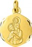 Médaille St Christophe bords lapidés (Or Jaune)
