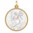 Médaille Saint Christophe et Jésus (Or & Nacre)