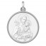 Médaille Saint Joseph et l'Enfant Jésus (Argent & Nacre)