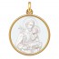 Médaille Saint Joseph et l'Enfant Jésus (Or & Nacre)