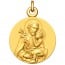 Médaille Saint Joseph et l'Enfant Jésus (Vermeil)