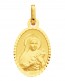 Médaille Sainte Thérèse ovale (Or Jaune)