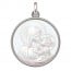 Medaille bapteme Vierge à l'Enfant Argent & Nacre