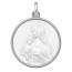 Médaille Vierge à l'Enfant (Argent & Nacre)