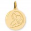 Médaille vierge à l'enfant moderne (Or Jaune 9k)