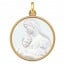Médaille Vierge à l'Enfant et l'Agneau(Or & Nacre)
