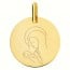 Médaille Vierge à l'Enfant Or jaune