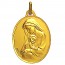 Médaille Augis Vierge maternité profil gauche ciselée