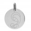 Médaille Vierge à l'enfant (Or Blanc 9K)