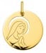 Médaille Vierge priante ajourée (Or Jaune 9K) 