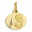 Médaille Vierge ciselée (Or Jaune)
