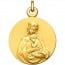 Médaille Vierge Couronnée Plaqué Or