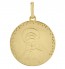 Médaille Vierge en prière contour pointillé (Or Jaune)