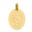 Médaille Vierge en prière ovale (Or Jaune 9K)