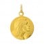Médaille Vierge en prière aux mains jointes (Or Jaune)