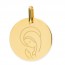 Médaille Vierge en prière (Or Jaune 9K)