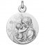 Médaille Vierge à l'Enfant "Le Regard" en argent