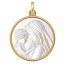 Médaille Vierge à l'enfant (Or & Nacre)