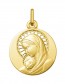 Médaille Vierge Marie et l'Enfant auréole ajourée (Or Jaune) 