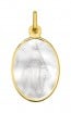 Médaille Vierge Miraculeuse ovale en Nacre (Or Jaune)