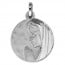 Médaille Vierge au Voile Brillant (Or Blanc)