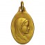 Médaille Vierge au voile ovale (Or Jaune)