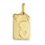 Médaille Vierge parchemin (Or Jaune)