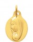 Médaille Vierge de profil (Plaqué Or)
