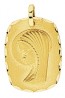 Médaille Vierge Rectangle (Or Jaune)