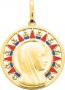 Médaille Vierge Soleil laqué