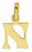 Pendentif Alphabet Lettre N (Or Jaune)