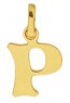 Pendentif Alphabet Lettre P (Or Jaune)