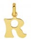 Pendentif Alphabet Lettre R (Or Jaune)